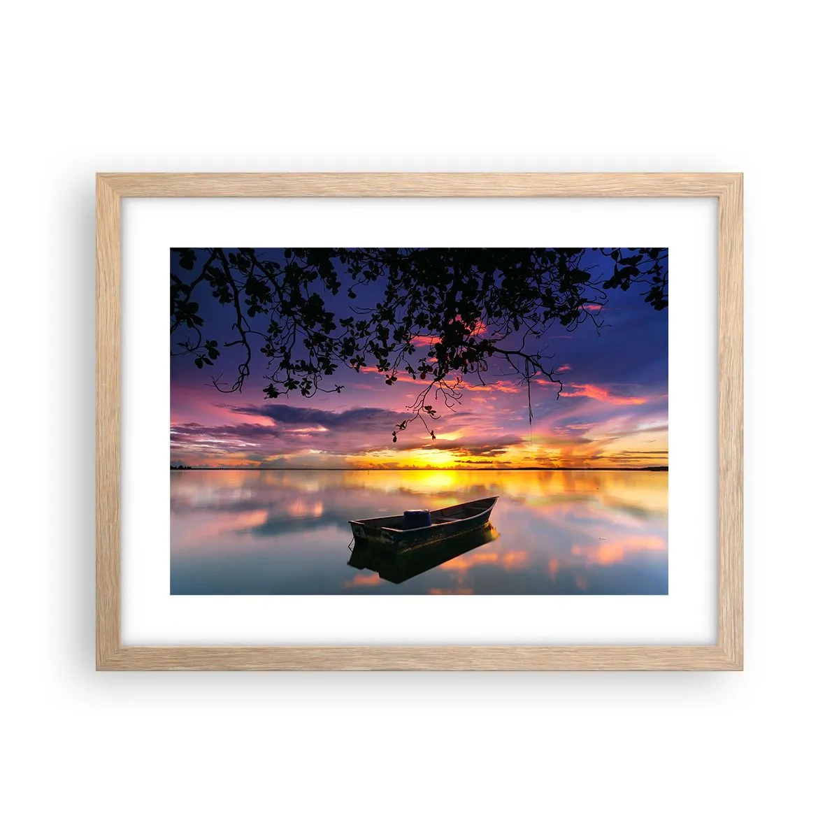 Affisch i ram av ljusek - "Du verkar hänga i mitten av himmelvalvet…" - 40x30 cm