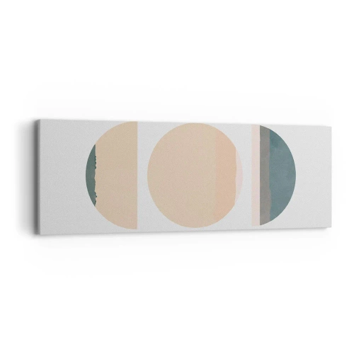 Canvastavla - Bild på duk - Hjul efter hjul - 90x30 cm