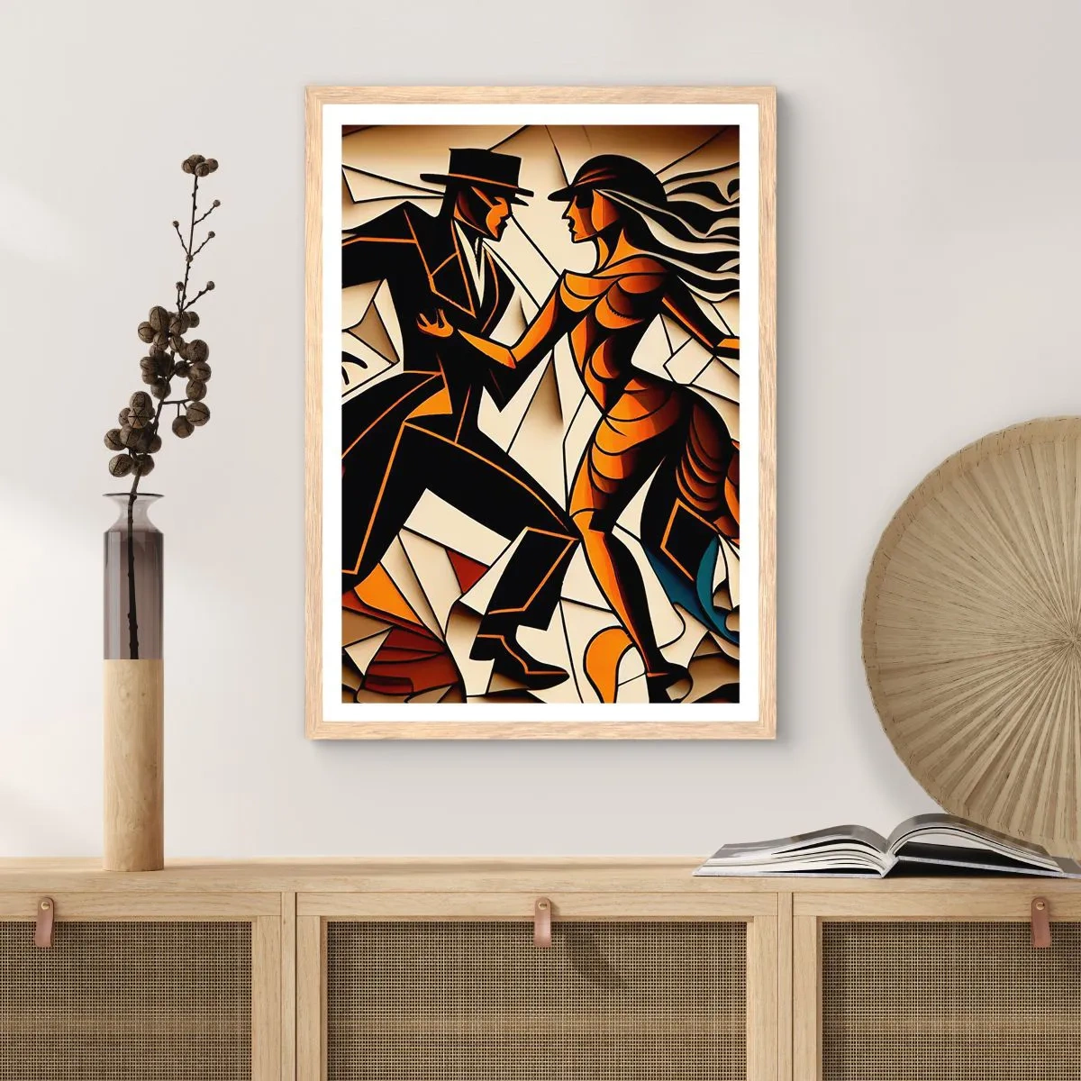 Affisch i ram av ljusek - Passionsdans - 30x40 cm