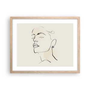 Affisch i ram av ljusek - Stolt blick - 50x40 cm