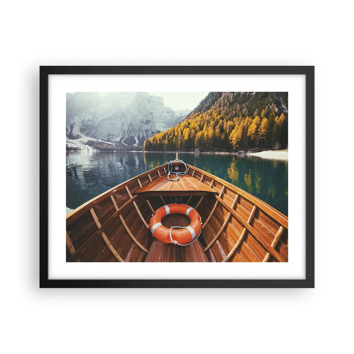 Affisch i svart ram - Utflykt i fjällen - 50x40 cm
