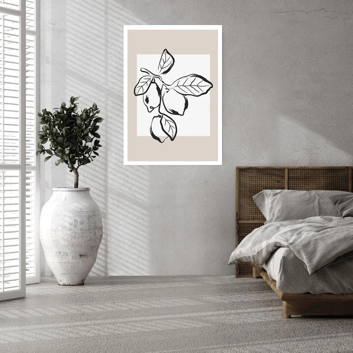 Affisch - Där citronen mognar... - 40x50 cm