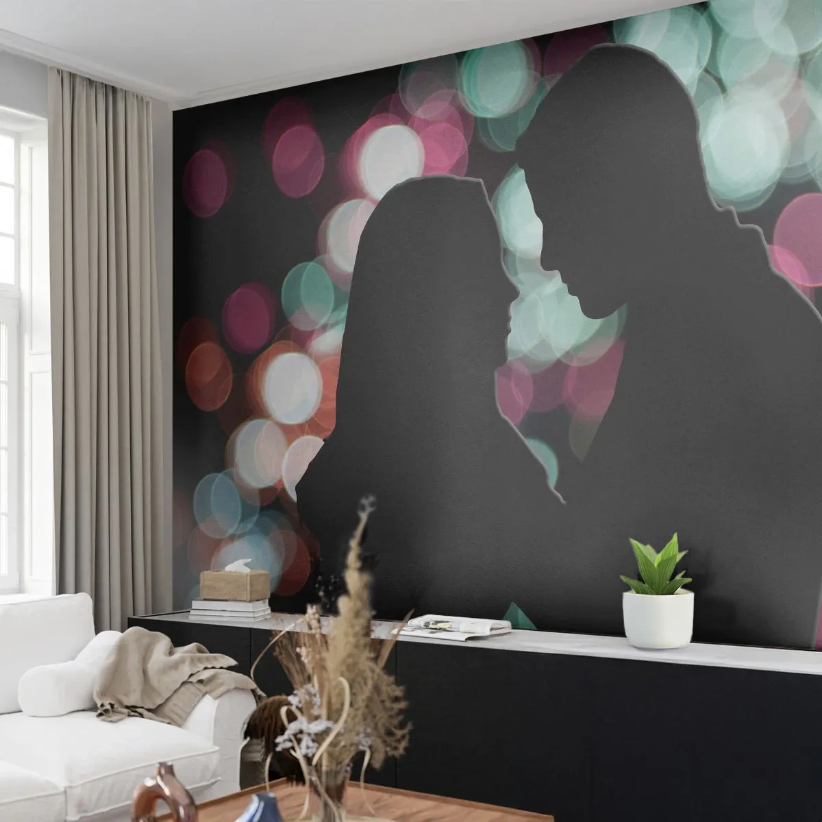 Självhäftande Fototapet Deluxe Sticker - Ja! - människor, Förälskade par, Date Night - 250x175 cm