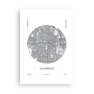 Affisch - Los Angeles anatomi - 50x70 cm