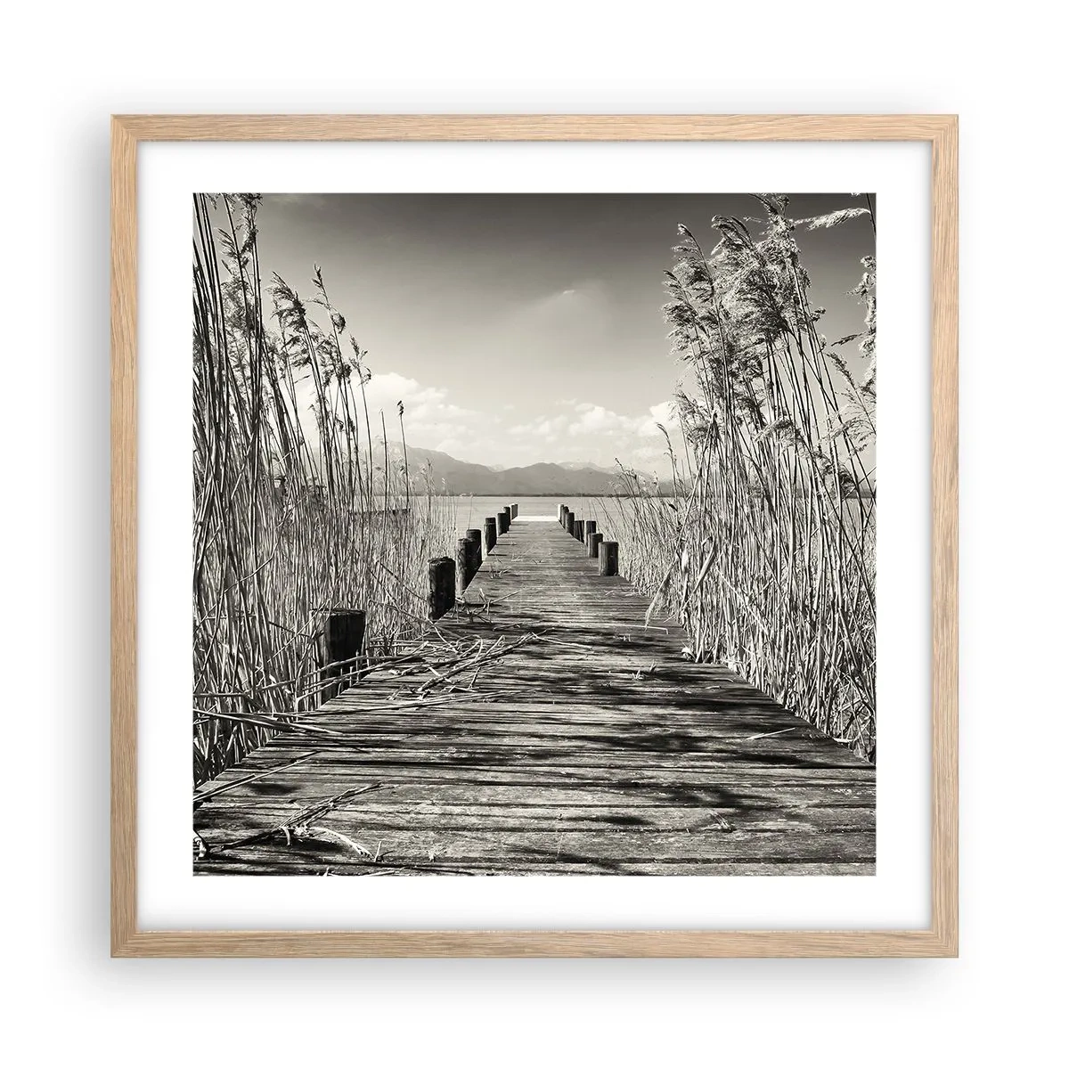 Affisch i ram av ljusek - I gräsets fristad - 50x50 cm