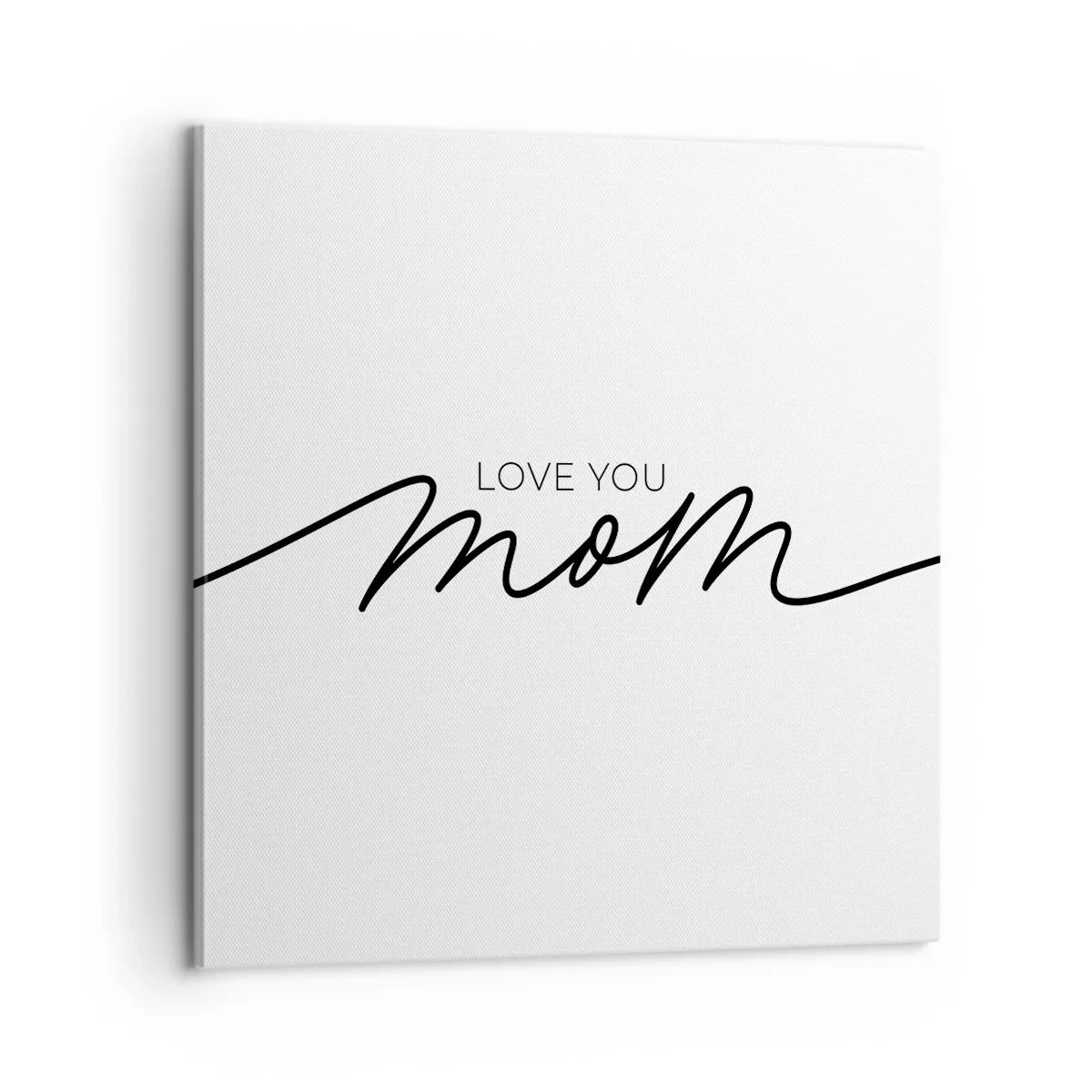 Canvastavla - Bild på duk - Jag är mycket rörd - 60x60 cm