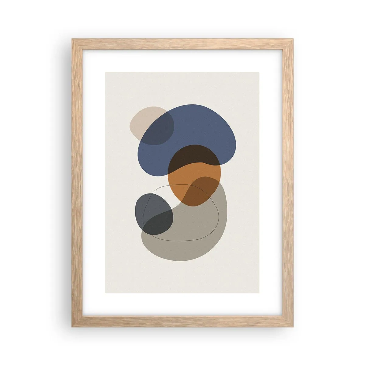 Affisch i ram av ljusek - Färgernas droppar - 30x40 cm