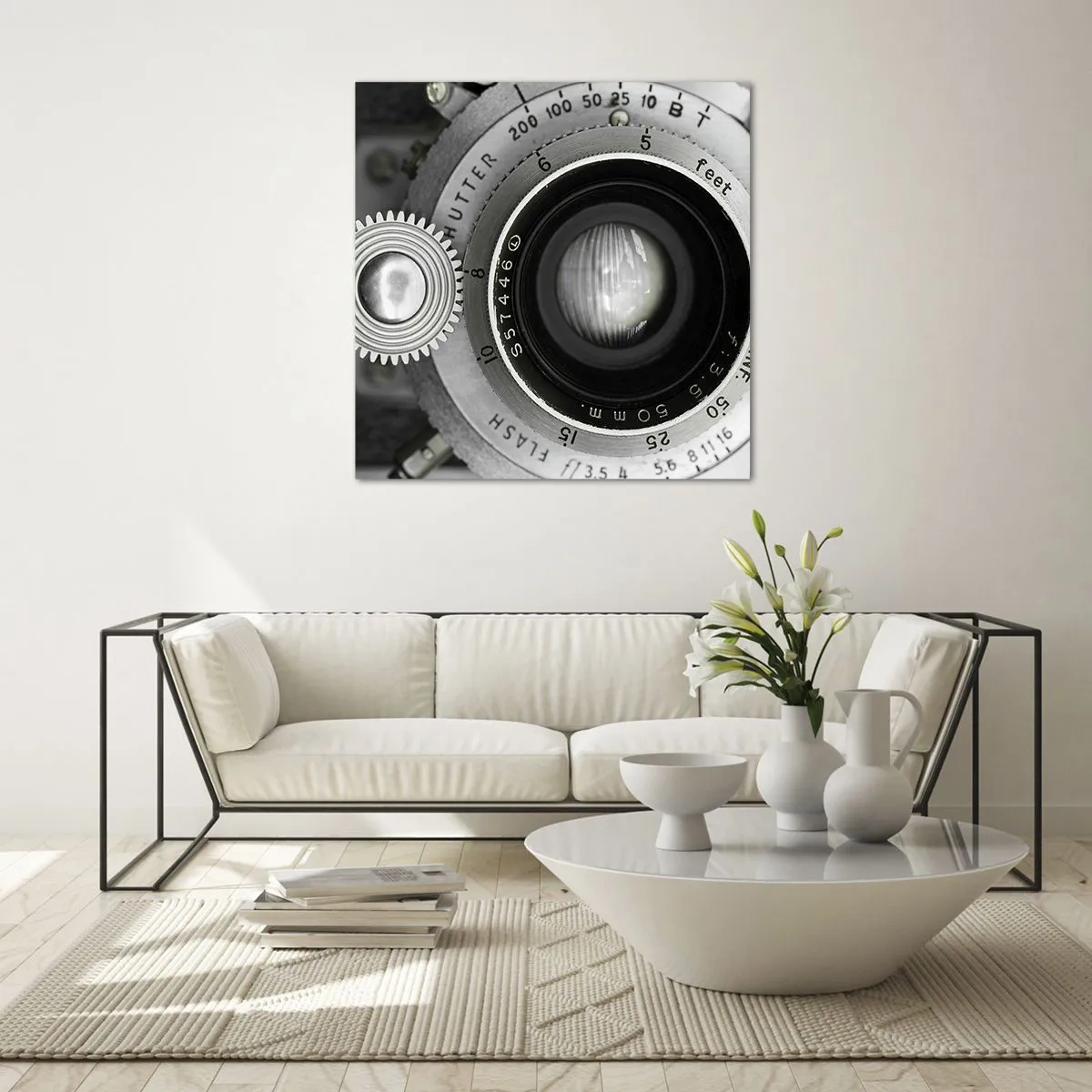 Glastavla - Bild på glas - En berättelse om Hollywood - 50x50 cm