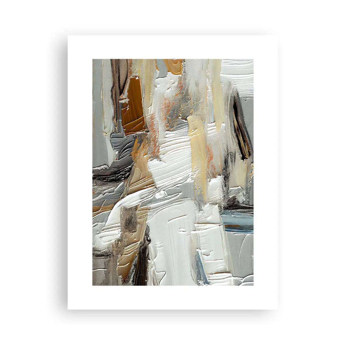 Affisch - Färgstarka lager på lager - 30x40 cm