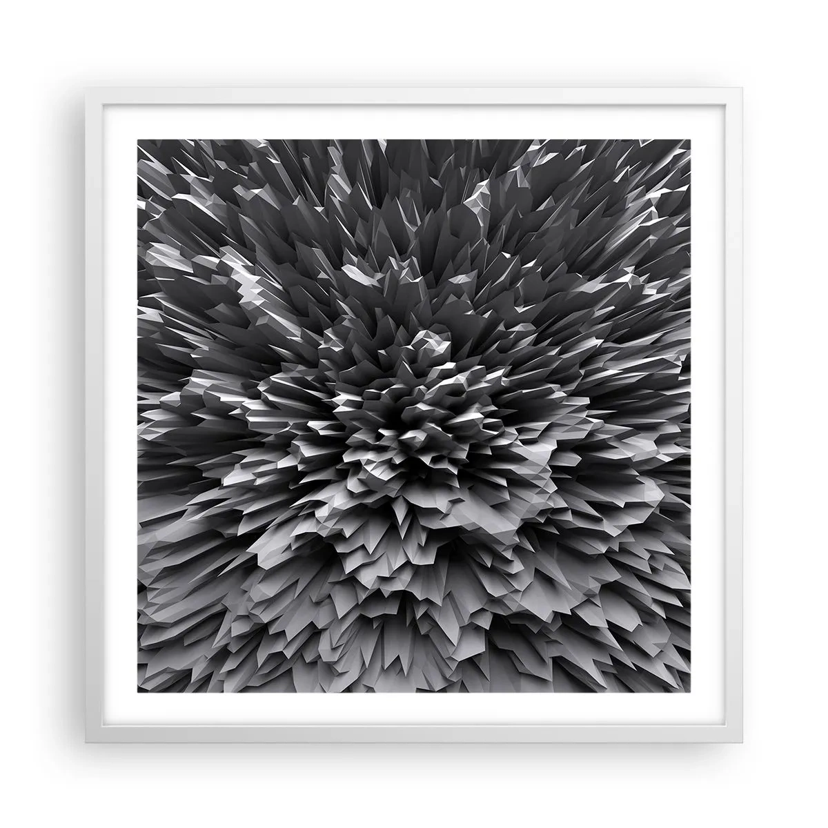 Affisch i vit ram - Det kan inte bli vassare än så här - 60x60 cm