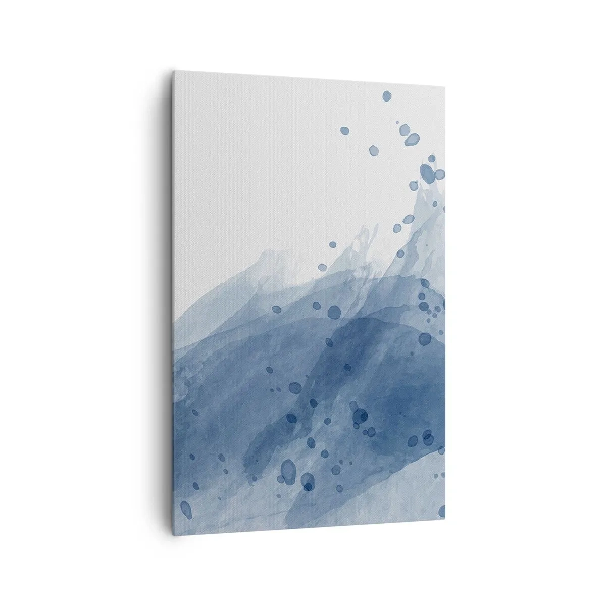 Canvastavla - Bild på duk - Blå tyll - 80x120 cm