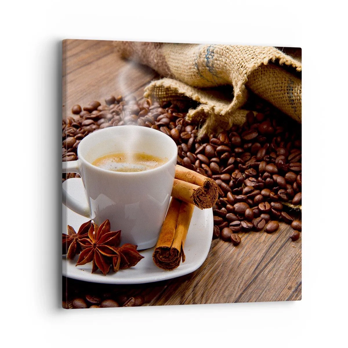 Canvastavla - Bild på duk - Rotsmak och -arom - 40x40 cm