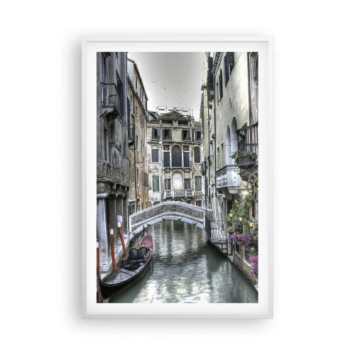 Affisch i vit ram - Tyst begrundan sedan några sekel - 61x91 cm