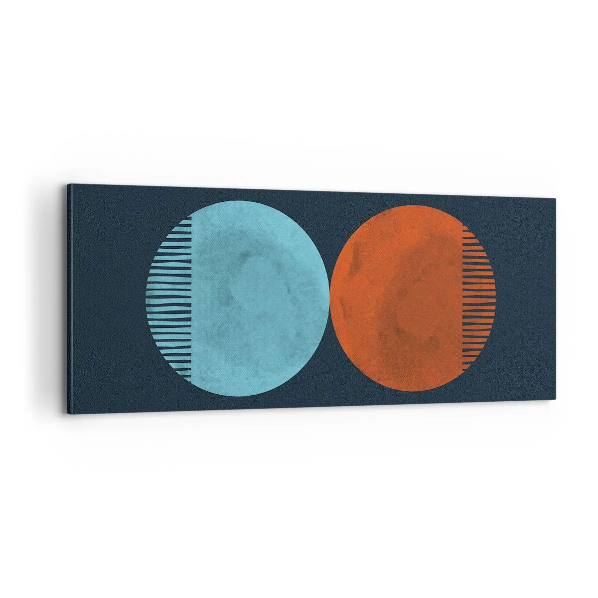 Canvastavla - Bild på duk - Endast geometri? - 100x40 cm
