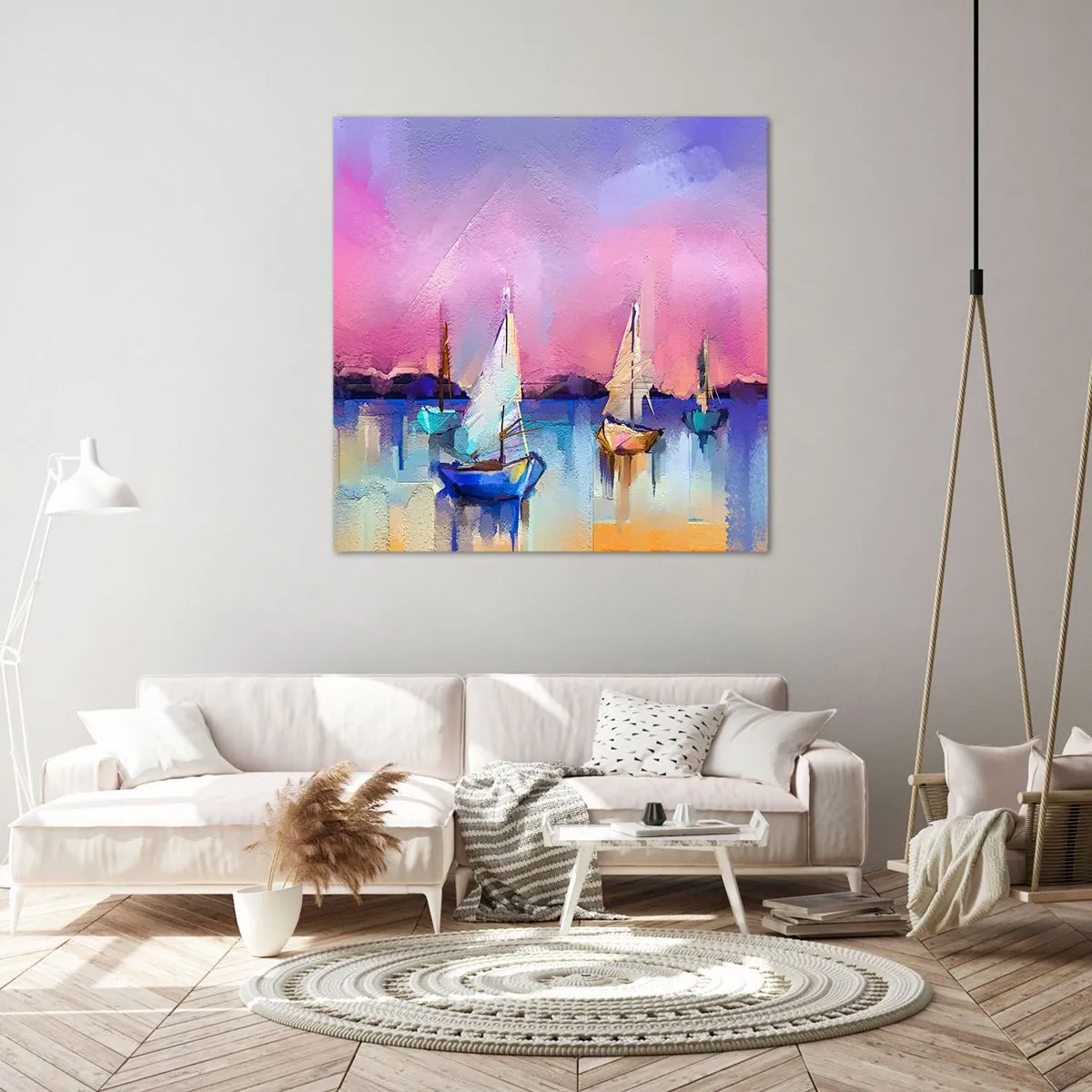 Canvastavla - Bild på duk - Riktning: öppet vatten - 60x60 cm