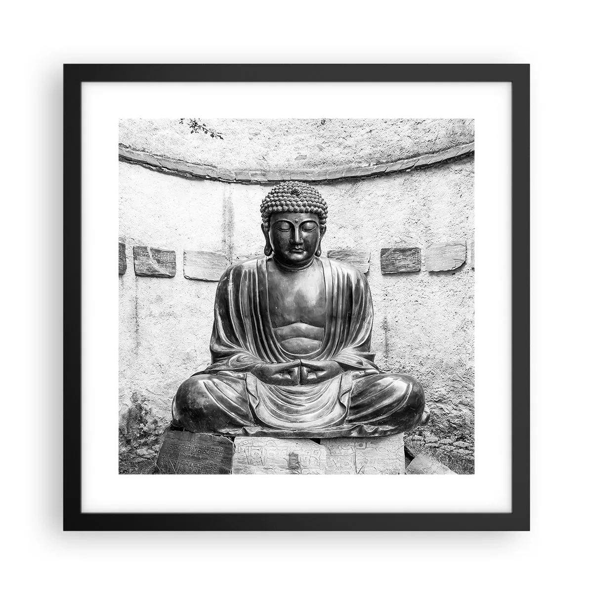 Affisch i svart ram - Hos lugnets källor - 40x40 cm