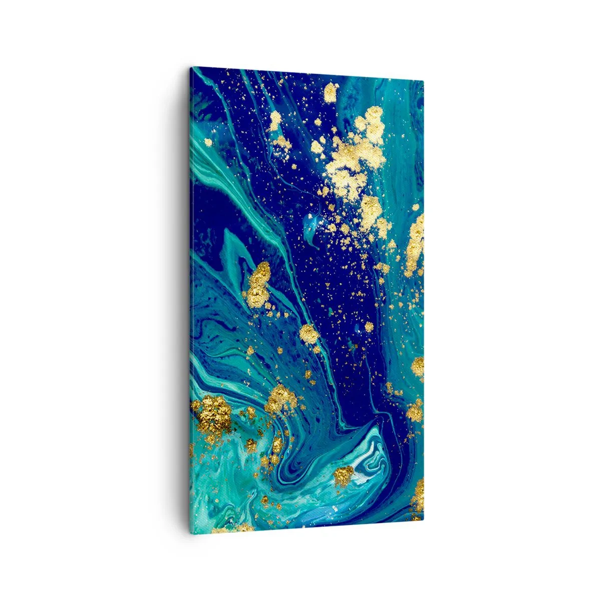 Canvastavla - Bild på duk - Solflingor  - 45x80 cm