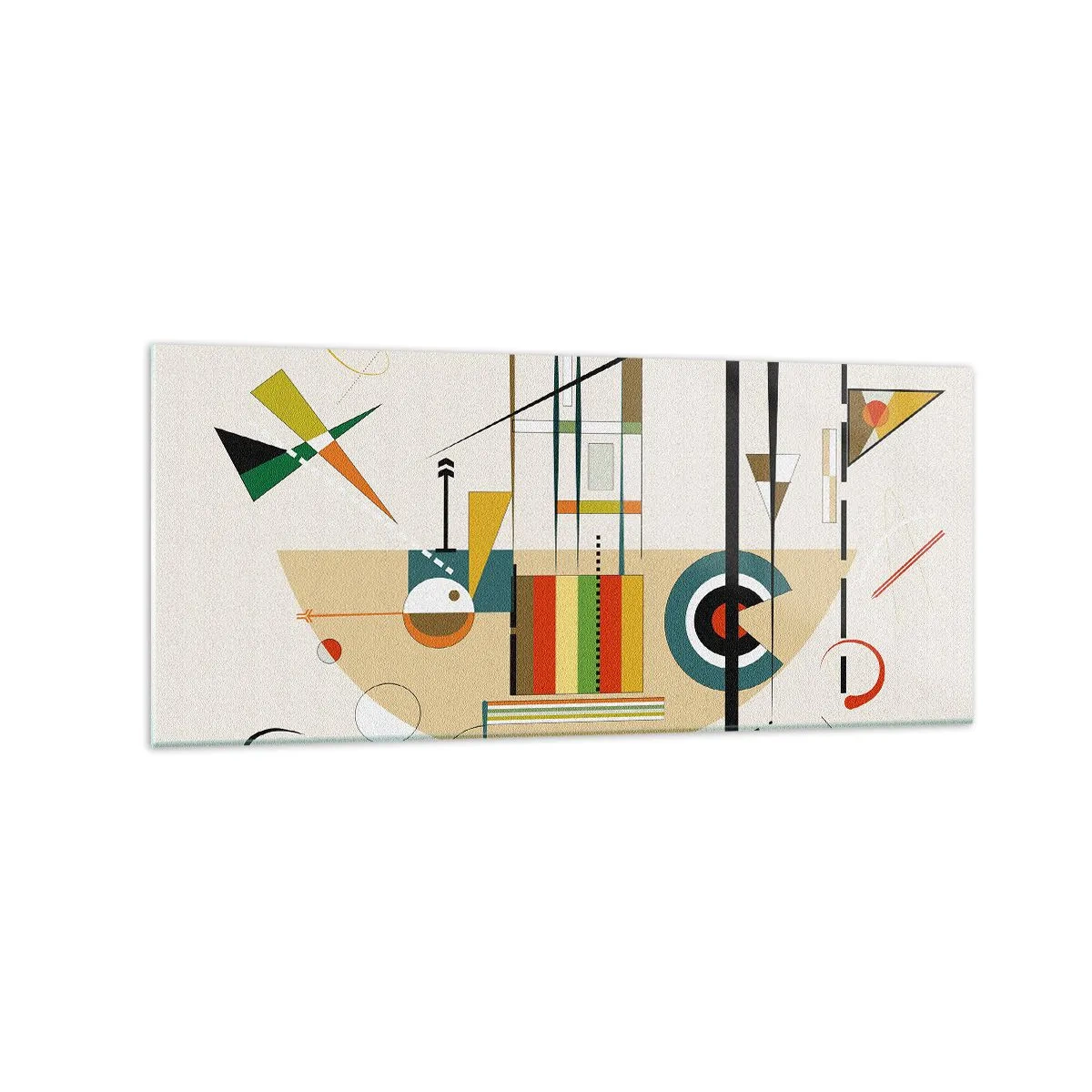 Glastavla - Bild på glas - Så världen skrattar - 120x50 cm