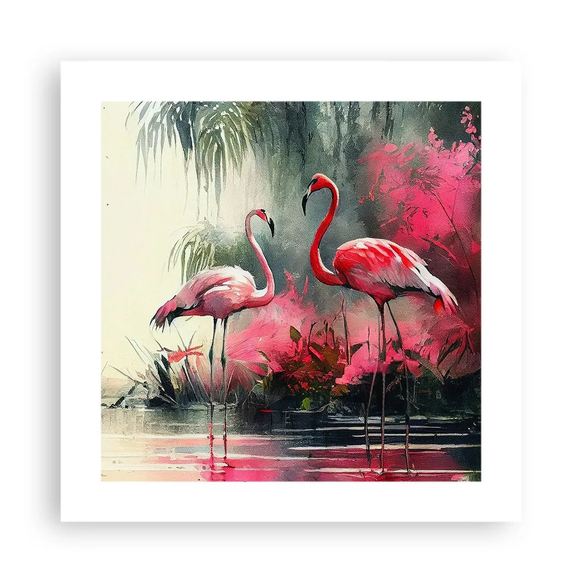 Affisch - En lektion i naturlig charm - 40x40 cm