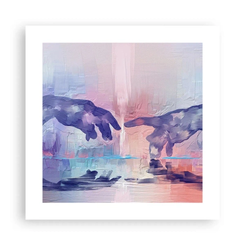 Affisch - Den gudomliga gnistan av liv - 40x40 cm