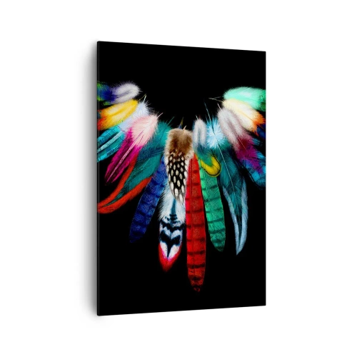 Canvastavla - Bild på duk - Indianskt halsband - 70x100 cm