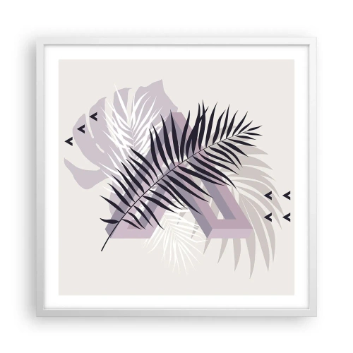 Affisch i vit ram - Skuggans skugga - 60x60 cm