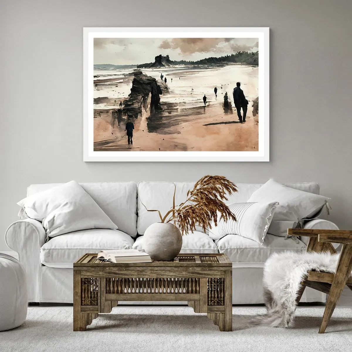 Affisch i vit ram - Framkallade - 91x61 cm