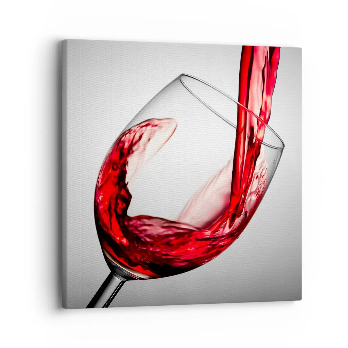 Canvastavla - Bild på duk - Färg - rörelse - ljud - 40x40 cm