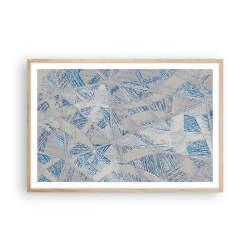 Affisch i ram av ljusek - I en gråblå labyrint - 91x61 cm