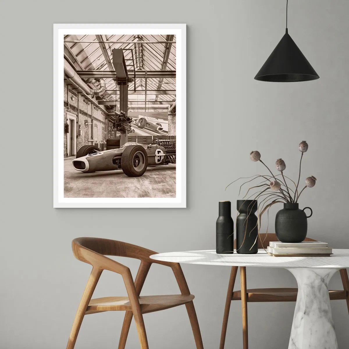 Affisch i vit ram - Segrarens vila - 61x91 cm