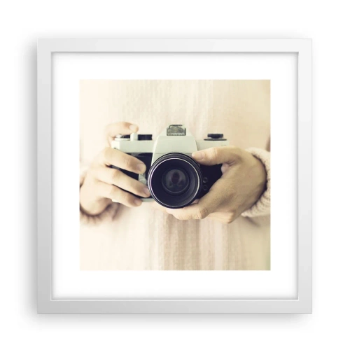 Affisch i vit ram - För att veta mer... - 30x30 cm