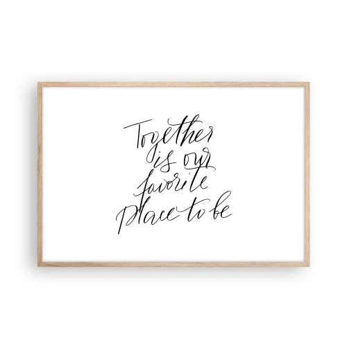 Affisch i ram av ljusek - Känner du också det? - 91x61 cm