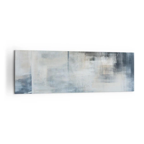 Canvastavla - Bild på duk - Bakom en blå slöja - 160x50 cm