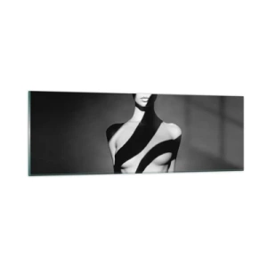 Glastavla - Bild på glas - I skenet och i skuggan - 90x30 cm