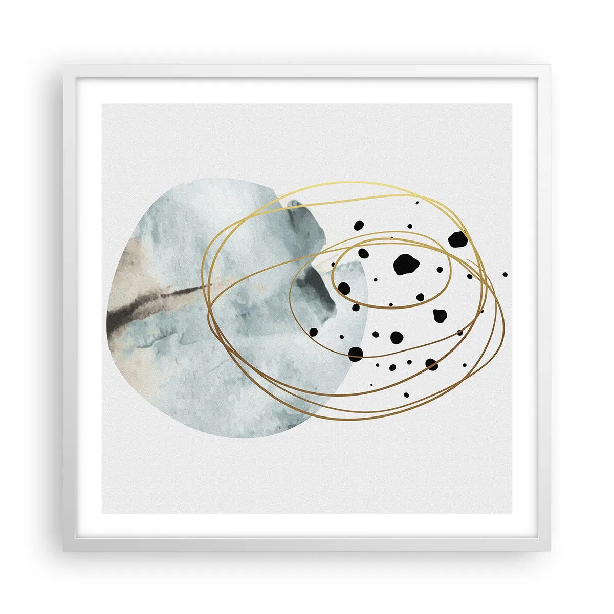 Affisch i vit ram - I rummets famn - 60x60 cm