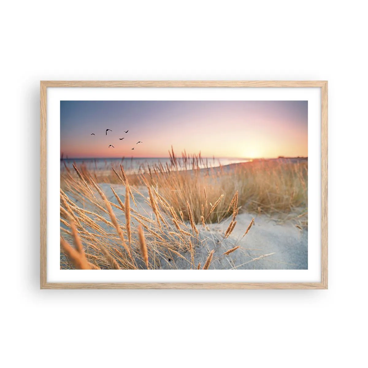 Affisch i ram av ljusek - Östersjövaggvisa - 70x50 cm