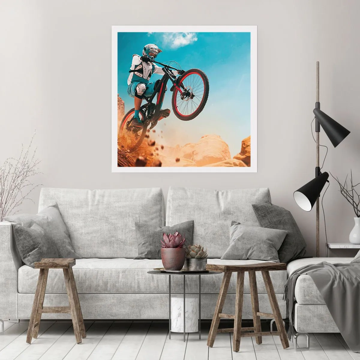 Affisch - Cykelgalning - 60x60 cm