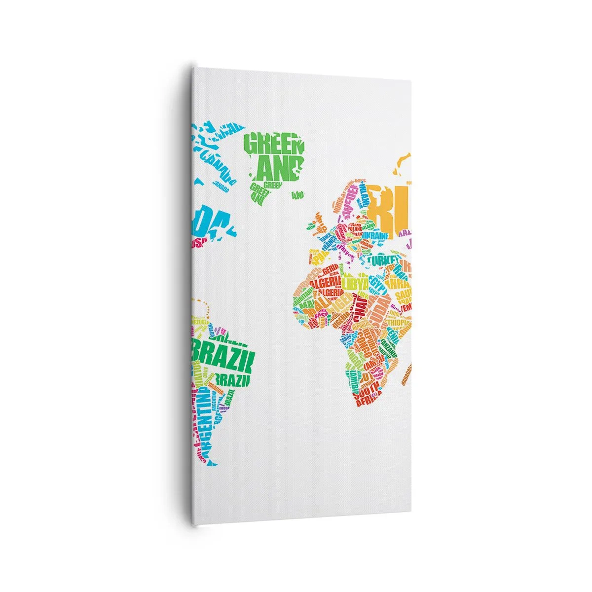 Canvastavla - Bild på duk - Jag vill lära känna alla - 65x120 cm