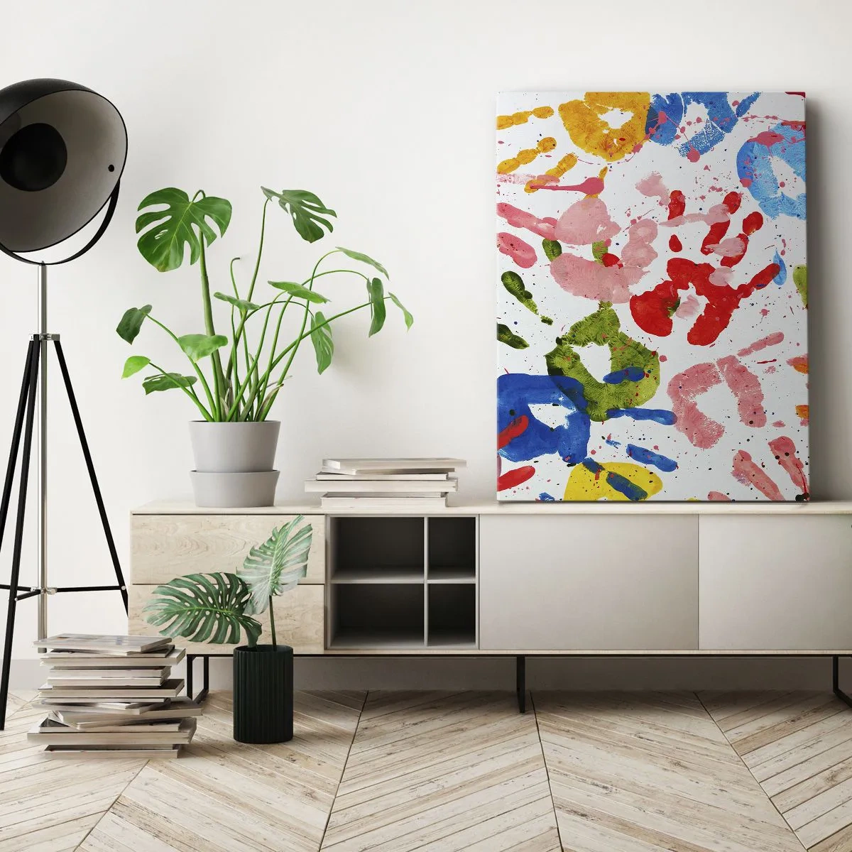 Canvastavla - Bild på duk - Följs spåren - 50x70 cm