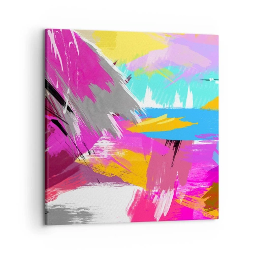 Canvastavla - Bild på duk - Stryk, stryk, stryk en gång till - 60x60 cm