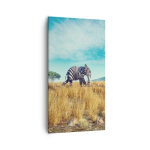 Canvastavla - Bild på duk - Grått är ute - 55x100 cm