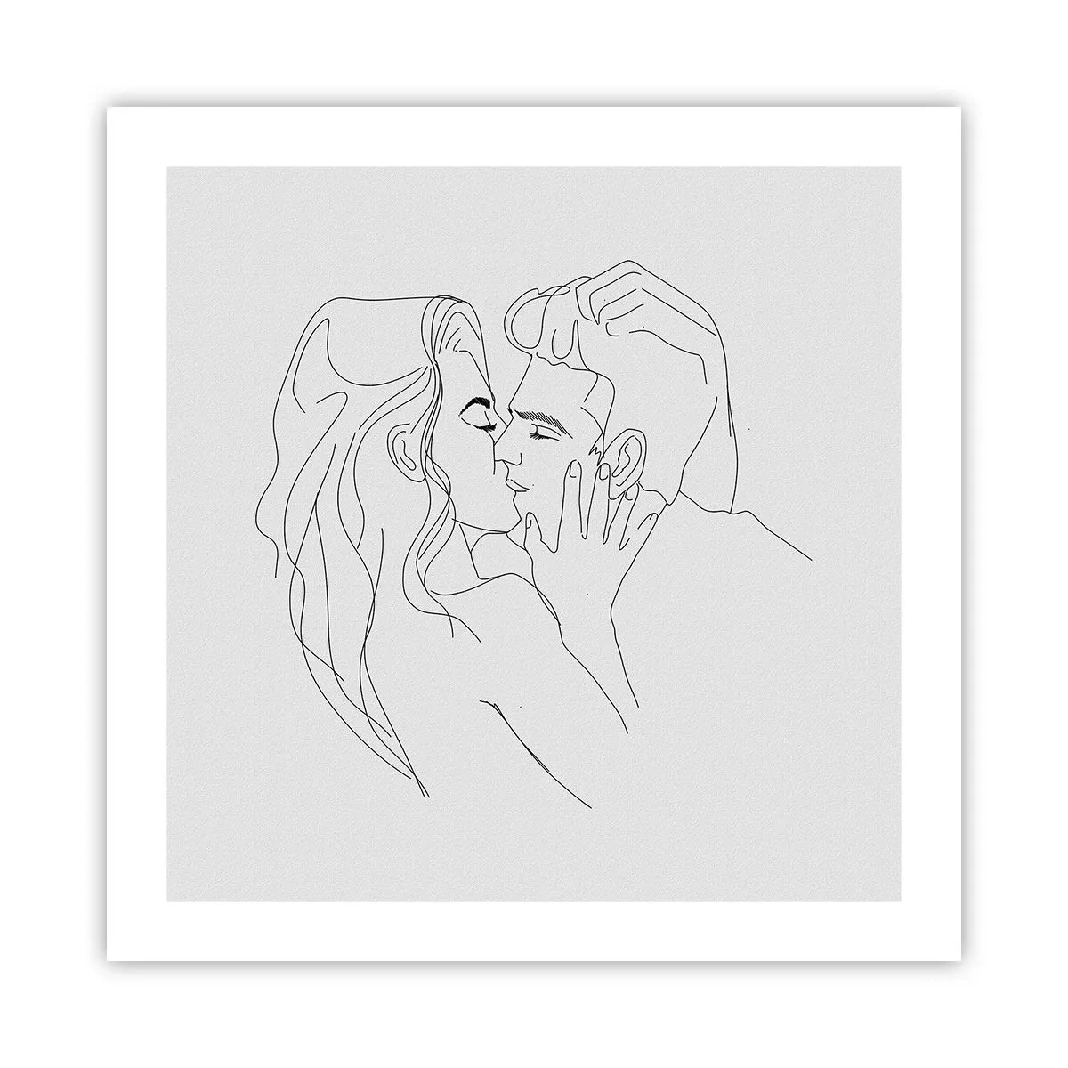 Affisch - Med samma streck - 50x50 cm