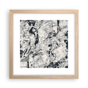 Affisch i ram av ljusek - Motsatsernas interpenetration - 30x30 cm
