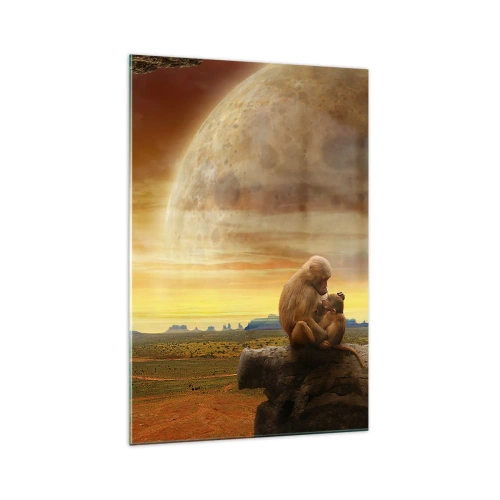 Glastavla - Bild på glas - Samma kärlek överallt - 70x100 cm