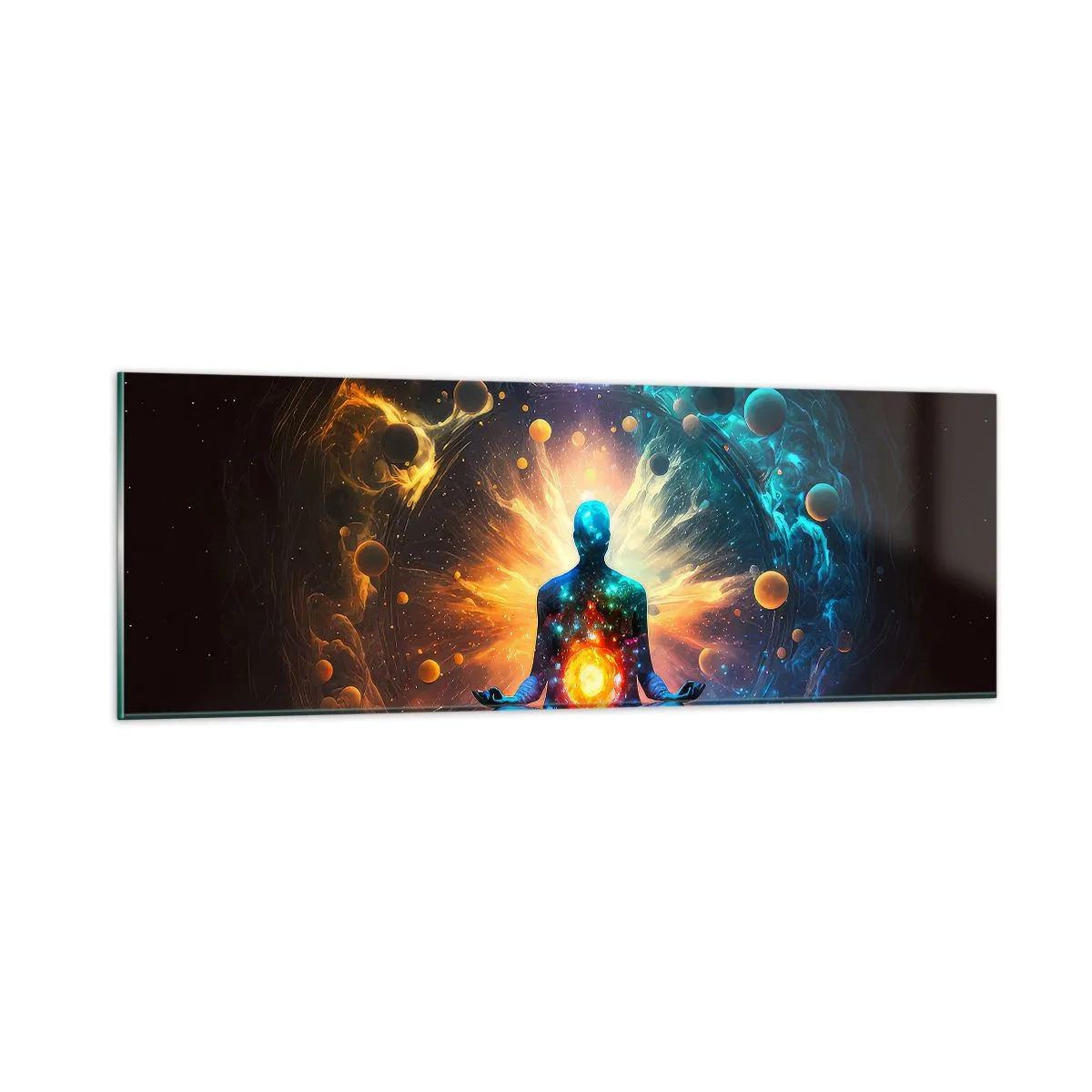 Glastavla - Bild på glas - Kosmisk stillhet - 90x30 cm