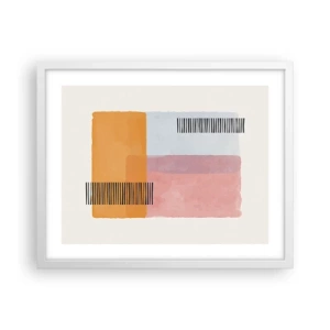 Affisch i vit ram - Från hörna till hörna - 50x40 cm
