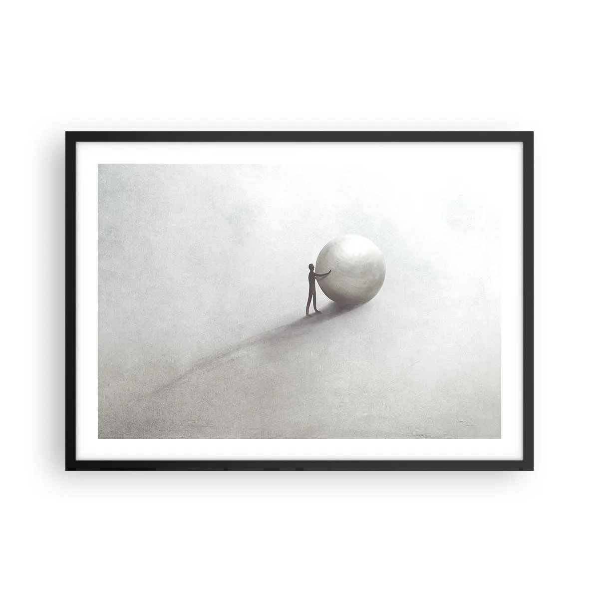 Affisch i svart ram - Livets spel - 70x50 cm
