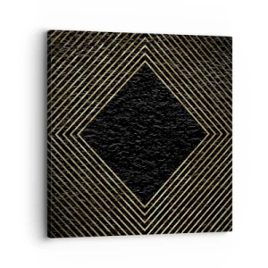 Canvastavla - Bild på duk - Geometri i glamourstil - 30x30 cm