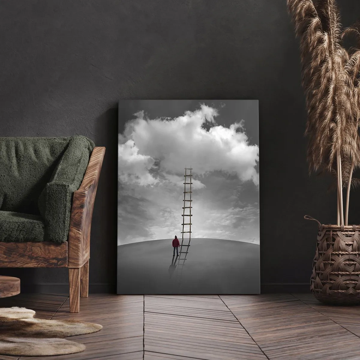 Canvastavla - Bild på duk - Allt är möjligt - 55x100 cm