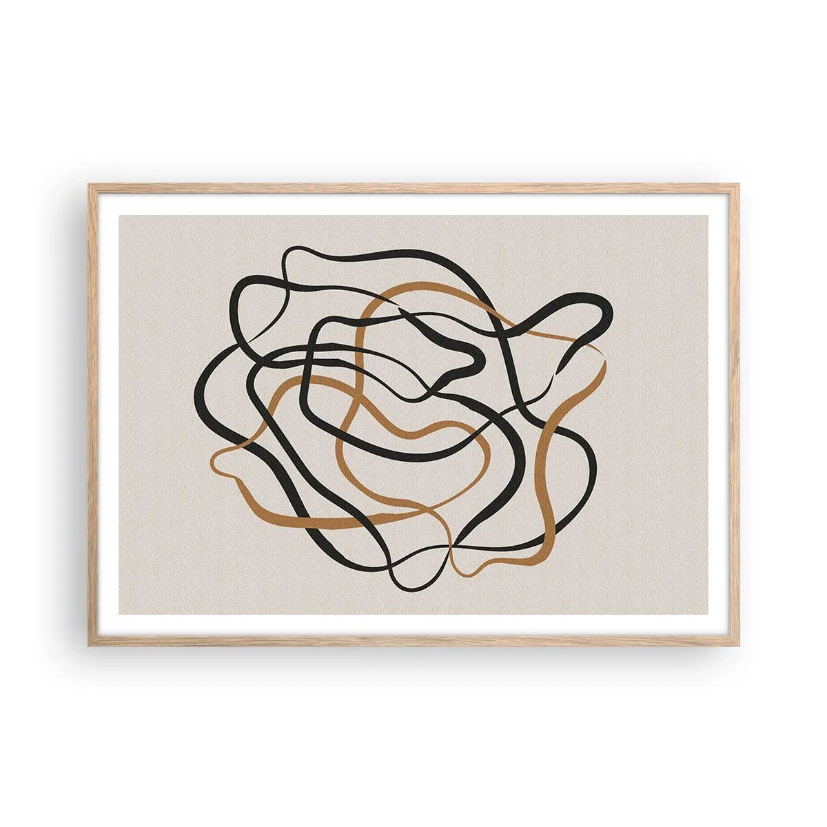 Affisch i ram av ljusek - Allt har gått fel - 100x70 cm